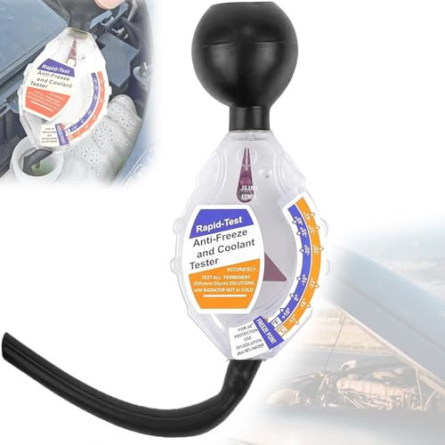 Oneroomone Tester Liquido Refrigerante, Tipo quadrante Tester per Liquido refrigerante, Tester antigelo ad Alta Precisione Quadrante Tipo Antigelo Refrigerante Batteria Auto Densitometro 6/12 / 24V