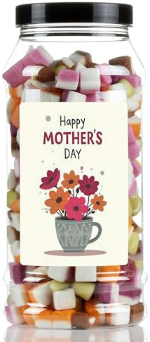 Mothers Day Dolly Mixtures Sweet Gift Jar by Just Treats - A Cup Full of Love - J8