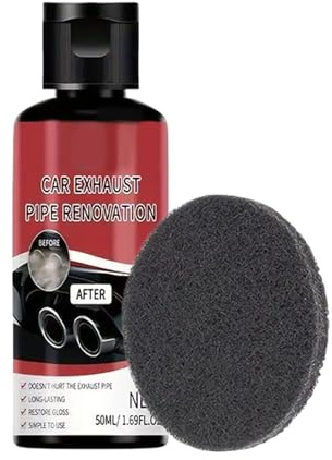 Dérouillant Réactif - Nettoyant 50ml Pour Particules De Fer,Pâte Dérouillante Anti-Taches D'Oxydation Pour Pot D'Échappement Pare-Chocs Moto SUV Roues Freins Voiture Camion