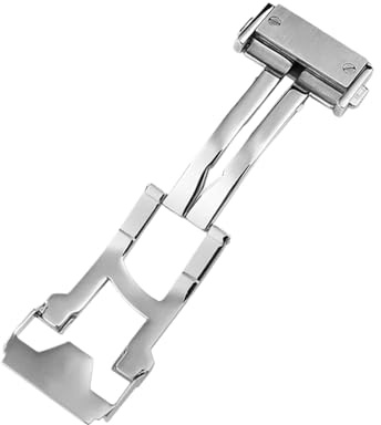 18mm 22mm klocka fällbart spänne Passar Fit For HUBLOT BIG BAND silver roséguld svart soild rostfritt stål metall herrklockarmband Spännverktyg(22mm Silver)