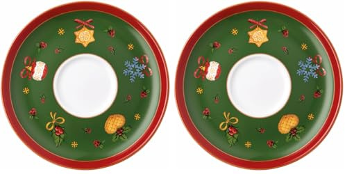 Hutschenreuther Happy Wintertime Espresso-Untertasse 12cm (Packung mit 2)
