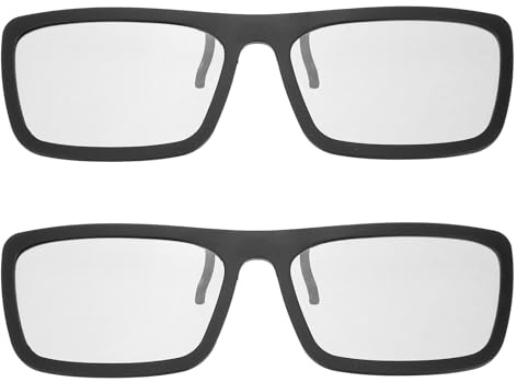 QUARKZMAN 2 Paires De Lunettes 3D Polarisees, Cadres De Lunettes 3D Passives pour RealD Cinema Jeux TV Photo Projecteur