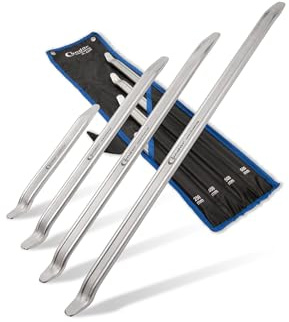 CONDOR Werkzeug 8265 | Reifen-Montiereisen-Satz | 4-TLG. | 250-400 - 500-600 mm | Montierhebel Reifenmontage Werkzeug für Hobby und Profi Handwerker