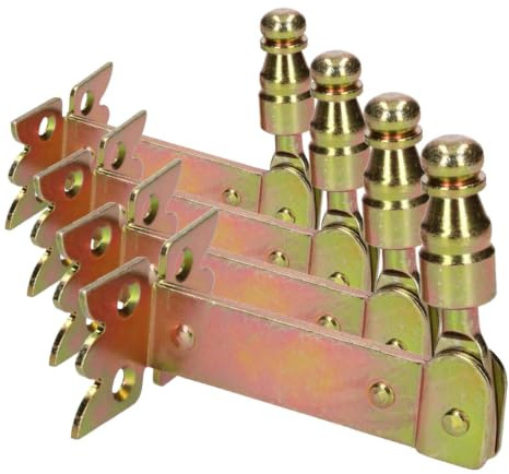 KOTARBAU® Retenedor para contraventanas, Dorado 68 mm, Retenedor Decorativo, Tope para contraventanas, Herrajes para contraventanas, Anclaje de Seguridad, Soporte para Sujetar contraventanas, Gancho
