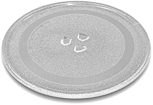 vhbw piatto compatibile con Panasonic NN-K103, NN-K133, NN-SD277 forni a microonde - Piatto girevole con attacco a Y, 24,5 cm, vetro