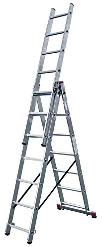 KRAUSE Corda VielzweckLeiter mit Treppenfunktion 3x7 Sprossen