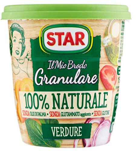 STAR Il Mio Brodo Granulare 100% Naturale Vegetale, 150gr, Ricco di Sapore, senza olio di palma, senza glutammato, senza glutine. Ottimo per insaporire le tue ricette