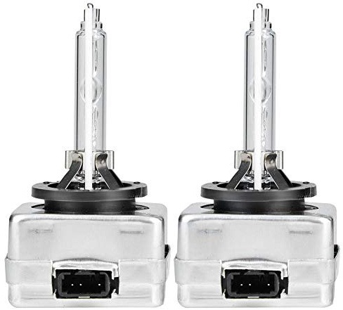 Akozon - Juego de 2 Bombillas de Faros Delanteros de xenón D1S 6000 K 35 W Xenon Kit de conversión de Faros Delanteros de Coche superluminosos