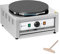 Royal Catering Crepiera Elettrica Con Piastra Macchina Per Cialde RC-CMS01 (Acciaio inossidabile, 0-300 °C, Ghisa smaltata, 3000 W)