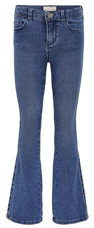 ONLY Mädchen Konroyal Life Reg Flared Pim504 Noos Jeans, Medium Blue Denim, 152 EU