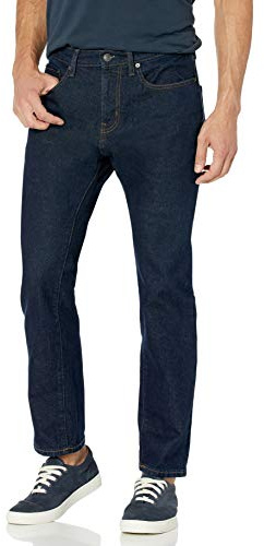 Amazon Essentials Vaqueros elásticos, Corte Holgado (Disponibles en Tallas Grandes) - Colores interrumpidos Hombre, Lavado Suave, 48W / 34L