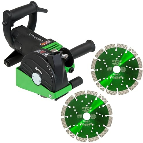 Eibenstock Mauerschlitzfräse EMF 150.1 mit 2x MDW Trennscheiben Magic X | 2x MDW Diamant Trennscheiben Typ Magic X