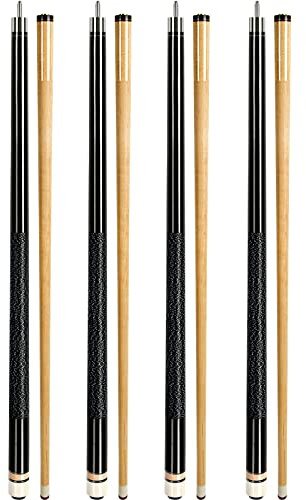 AKLOT Pool Queue, Pool Queues 58 Queue Sticks Pool Cue Erwachsene Kanadischer Ahornholz Queue Stick Pool Cues für Professionelle Billardspieler 21 oz