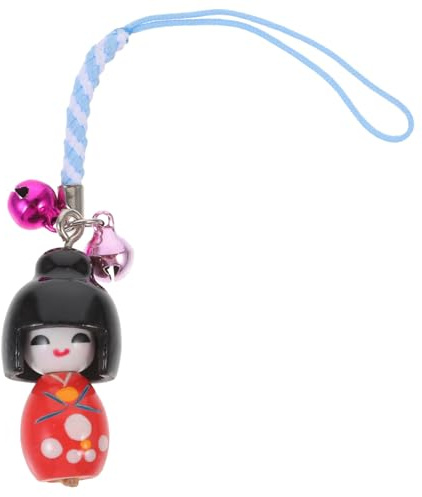Homoyoyo Mobile Téléphone Pendentif Porte-Clés Porte-Clés Porte-Clés Adorable Kimono Poupée En Bois Kimono Poupée Kimono Poupée Kimono Poupée Pendentif À Pendentif Poupée