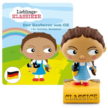 tonies Hörfiguren für Toniebox, Lieblings-Klassiker – Der Zauberer von Oz und Zwei weitere Klassiker, Hörbuch für Kinder ab 3 Jahren, Spielzeit ca. 60 Minuten
