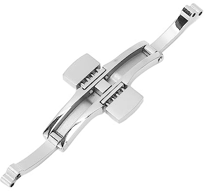 Naroote Fibbia del Cinturino, Fibbia dell'Orologio con Inserto in Acciaio Inossidabile per Orologio (3 * 17)