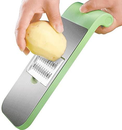 Vegetable Chopper Dicer Cutter Dicing Machine - Veggie Slicer Cutter Grater, Cheese Chopper Mini, Food Processor Small, Portable String Vegetable Chopper, Potato Onion Garlic Chopper with Container