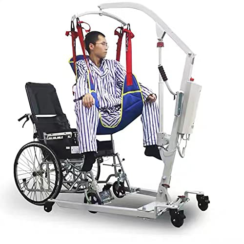 Patient Lift, Heavy-Duty Electric Foldable Manual Hydraulic Body Transfer with Silent Brake Wheels, For Short Distance Lifting Of People with Disabilities To Wheelchairs, Toilets, Cars