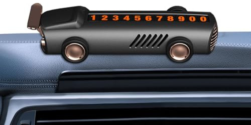 Cartolina di parcheggio temporanea per parcheggio temporaneo – Ornamento per auto per aromaterapia – Easy Push Solid Aromaterapia – Ornamento per auto profumo, decorativi, numero di