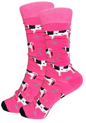Tindo - Calzini colorati con motivo, divertenti e folli, per uomo e donna, calzini regalo unisex, taglia unica 36-43, calzini da polso 1-coppia…, 36-43