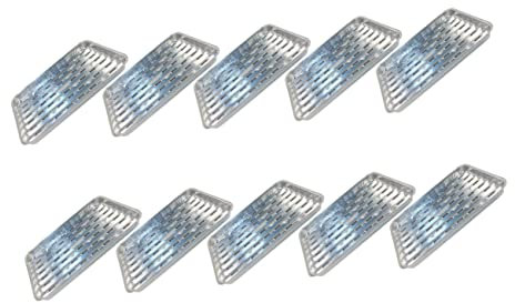 OKUMEYR 10pièces Lot De Barquettes Jetables Larges Pour Cuisson Barbecue Four Plancha Résistantes Haute Température Pique- Et Fêtes
