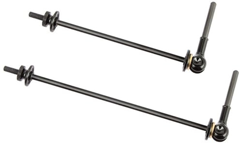 BWLEANSY Titan Fahrrad Schnellspanner,Fahrrad-Schnellspanner,MTB Rennrad Rad Hub Ultraleicht Ti-Achse Carbon Fiber Griff,Ultraleicht Schnellspannset für Rennrad und Mountainbike MTB (Schwarz)