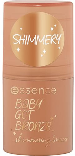 Essence Cosmetics Baby Got Bronze Shimmering Bronzer, Risultato Istantaneo, Naturale, Brillante, 5.5 g