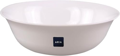 Best House | Opalware Round Bowl Set | 3 Pcs | 9/23 cm X 6.7 cm Height |Salad Fruit Soup Bowl Set | White | BPA-Free | Microwave Safe Serving Bowl | Food-Grade Material