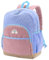 Kasgo Cartable Fille Primaire, Léger Sac à Dos Enfant Filles 5 à 9 Ans en Velours Côtelé Joli Sac d'École pour Dossiers A4 Maternelle Voyage avec Sangle de Poitrine Bleu Rose