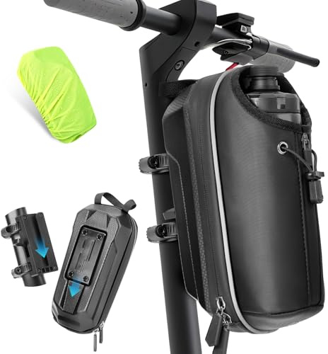 GXCROR Electric Scooter Bag 2L Large Capacity, Waterproof Front Hanging Storage Bag, Portable Handlebar Bag for Carrying Phone, Bottle, Charger Tools