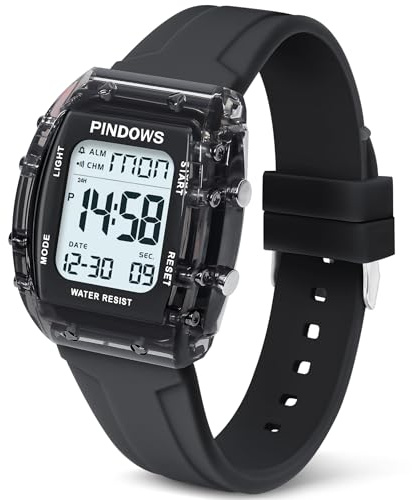 Donna Orologio per Donna Adolescenti Orologio sportivo Digitale Orologi Studenti Orologi Impermeabili con Allarme Cronometro Conto Alla Rovescia Dual-Time Suoneria Oraria Funzione Alta Luminosità Luce