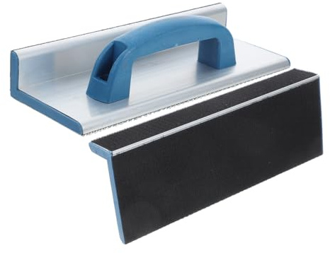 HOMSFOU Soporte De Papel De Lija Con Empuñadura Marco Autoadhesivo Para Lijado De Esquinas Y Paredes Herramienta Manual Para Superficies Planas Y Contorneadas 2 Piezas 9.84 X 3.54 X 2.36 in
