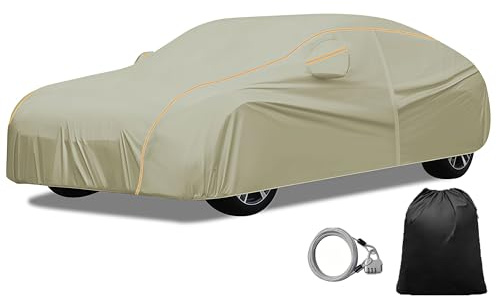 Large Car Cover Custom Fit for MINI Classic Rover Mini Mark VI 2-door Sedan 1990-1996 Full Exterior Covers丨Outdoor Garage Frost resistance snow and rain resistance with storage bag & Mirror Pocket