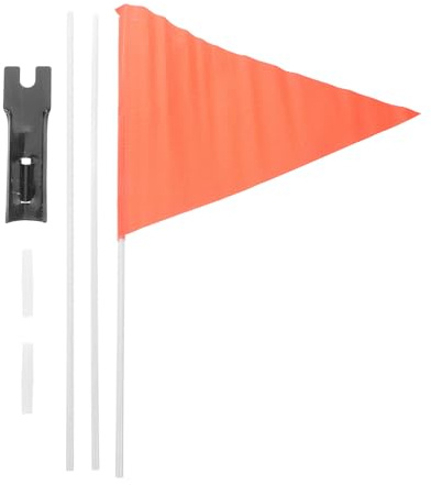 ULTECHNOVO Bandera De Seguridad Roja para Bicicleta Ajustable con Varilla Señal De Seguridad para Ciclismo De Montaña Bandera Reflectante De Bicicleta para Correr