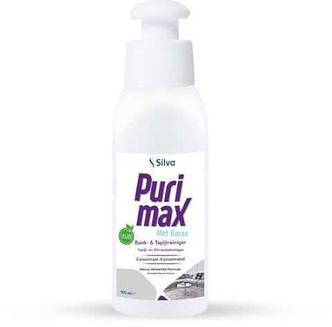 Silva Purimax Polsterreiniger Konzentrat 100ml – Waschsauger Reinigungsmittel gegen Tierurin & Geruch – Teppichreiniger für Couch, Autositze, Matratzen – Vegan Fleckenentferner
