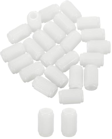 QUARKZMAN 100Pcs 0.39x0.67 Perni Per Cerniere, Inserti In Plastica Per Cerniere Di Porte Di Mobili Collegamenti Per Mobili, Bianchi