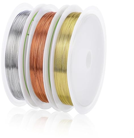 90m x 0,35mm Draht zum Basteln, Basteldraht Dünn Basteln Perlendraht