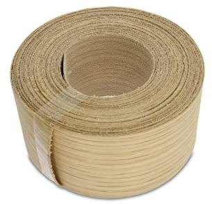 WoodPress® Real Oak Veneer Edging Tape – 50mm x 7.5m | Pre-Glued Iron on Edge Banding w/Hot Melt Adhesive