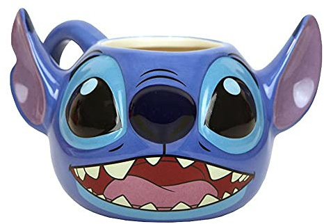 Disney Lilo and Stitch - Taza de cerámica 3D de 12 onzas