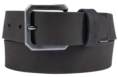 Carhartt Men's Saddle Leather Belt, Black, 36