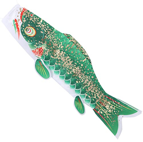 Gadpiparty Windsock carpa japonesa decoración al aire libre jardín mango aire pescado colgante para patio patio puerta ventana pared fiesta y festival 66.00x21.00x8.00cm