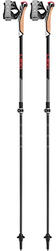 LEKI Instructor Lite Stöcke, Dark Anthracite-Silvergray, 100-125cm