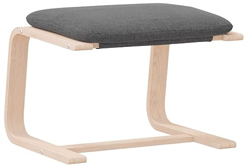vidaXL Fußhocker Dunkelgrau 51x41x40 cm Stoff