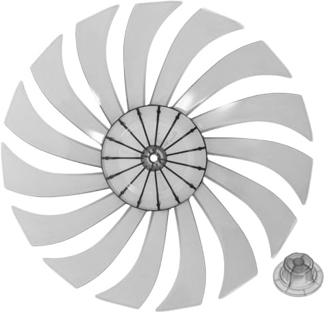 DOITOOL Lame De Ventilateur De Remplacement Universelle pour Ventilateur De Table Sol Accessoire Pratique Et Facile à Installer Compatible Majorité des Modèles Résistant Et Élégant