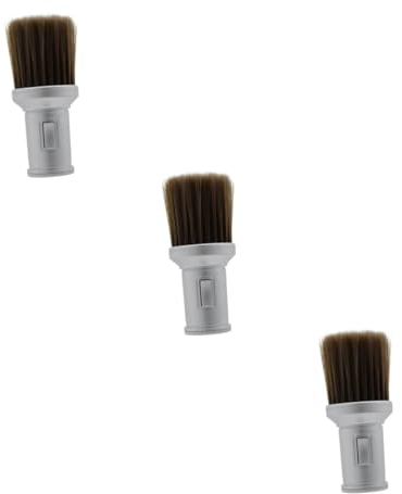 Beaupretty 3stücke Salon Nackenpinsel Zur Haarentfernung Professionelle Reinigung Für Friseure Langlebige Borsten Ergonomischer Kristallgriff Für Haarschnitte Und Bartpflege Für Salon
