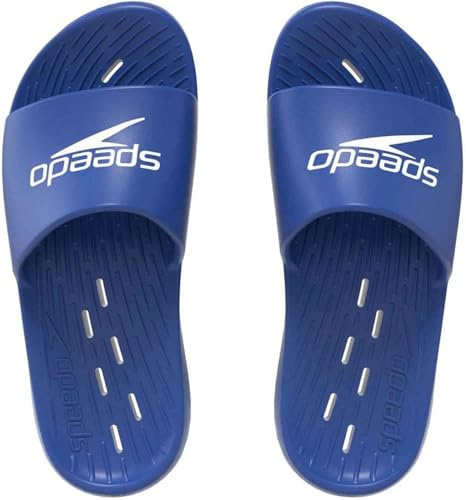 Speedo Slide Sandales pour Homme, Bleu Marine/Blanc, 46