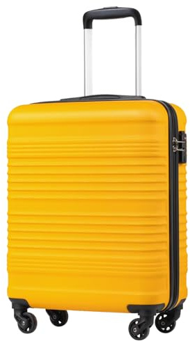 COOLIFE Ryanair Kabinenkoffer 55x40x20 EasyJet Handgepäck Koffer TSA | PC+ABS Hartschale Koffer, 4 Spinner, leicht, Bordgepäck – für Kurzurlaub, Städtetrips, Geschäftsreisen & Flugreisen