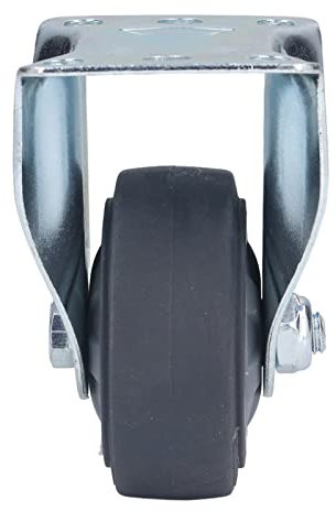 Rotelle Mobili Direzionali, Rotelle Direzionali, Ruota Rigida Fissa in Acciaio Inossidabile, per Carrelli Garage Negozi, con Fondo 95 X 64 Mm, Rotelle a Piastra