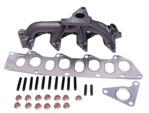 TBVPARTS Colector De Escape 1.9 DTI 1400400QAC 1400400QAD 7700110182 8200091430 4410121 93160175 K848 Con Juego De Juntas Hecho De Hierro Dúctil Colector Escape para Vivaro Espace