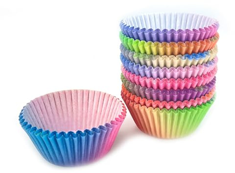 Hitopin 600 Stück Muffinförmchen Papier, Muffins Backförmchen, Cupcake Formen Papier Muffinform, papiers Cupcake-Förmchen, für Backen, Dessert, Party, Geburtstag, Hochzeit,Weihnachtsdekoration